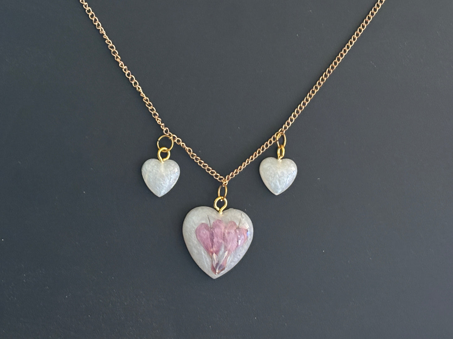 Bleeding Heart Necklace (on white)