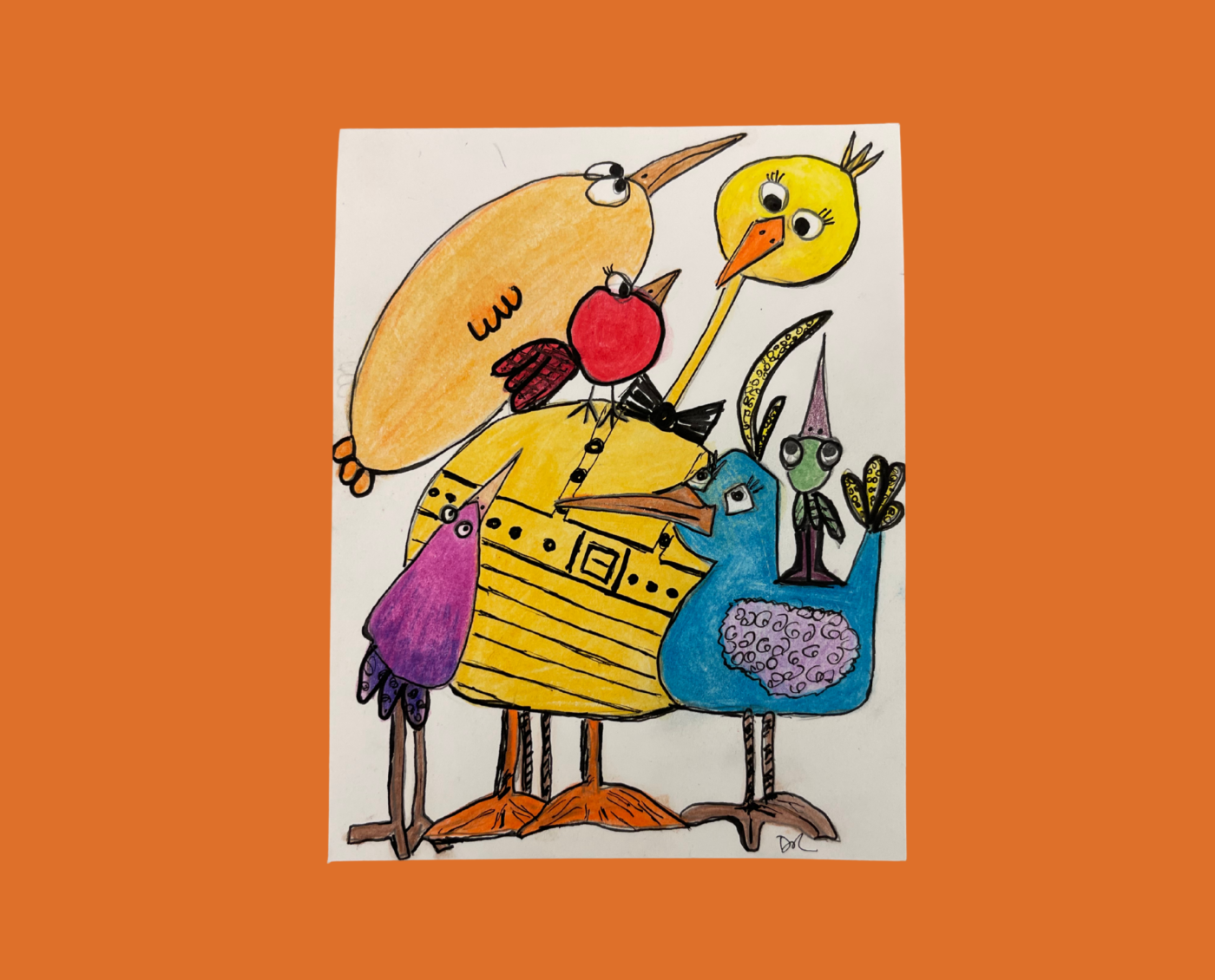 The Friendly Flock Greeting Card