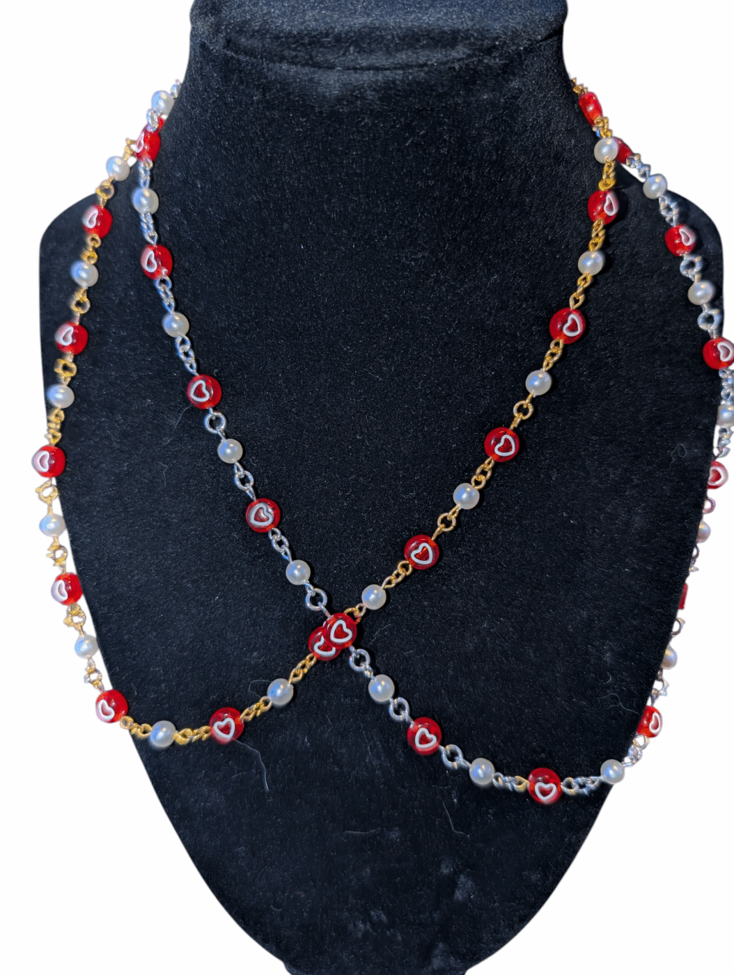 Two Of Hearts Necklace Set