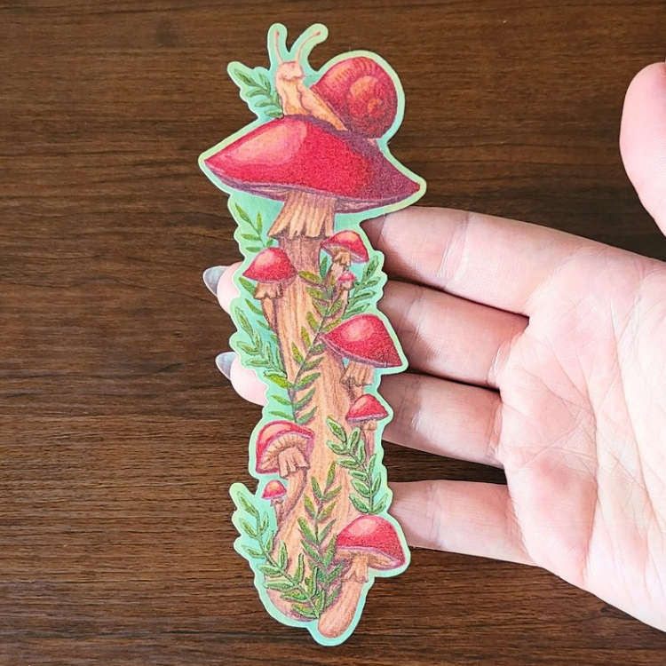 Mushroom Bookmark