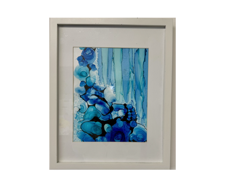 Framed Alcohol Ink Artwork – 2