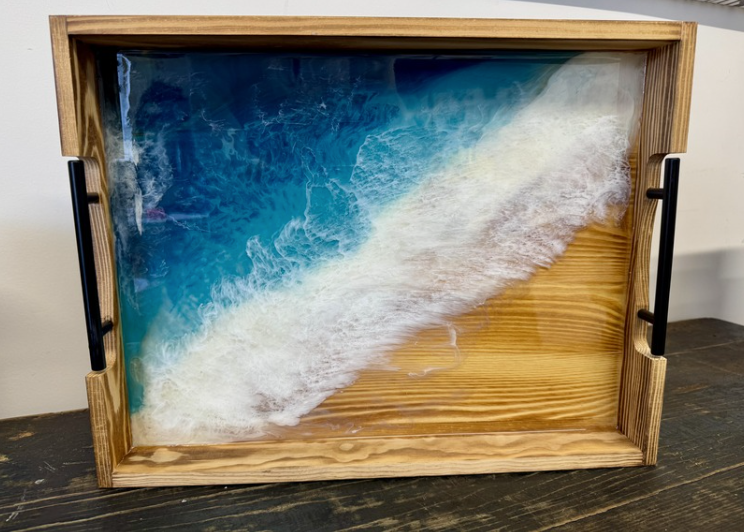 Original Resin Ocean Art Tray – 1