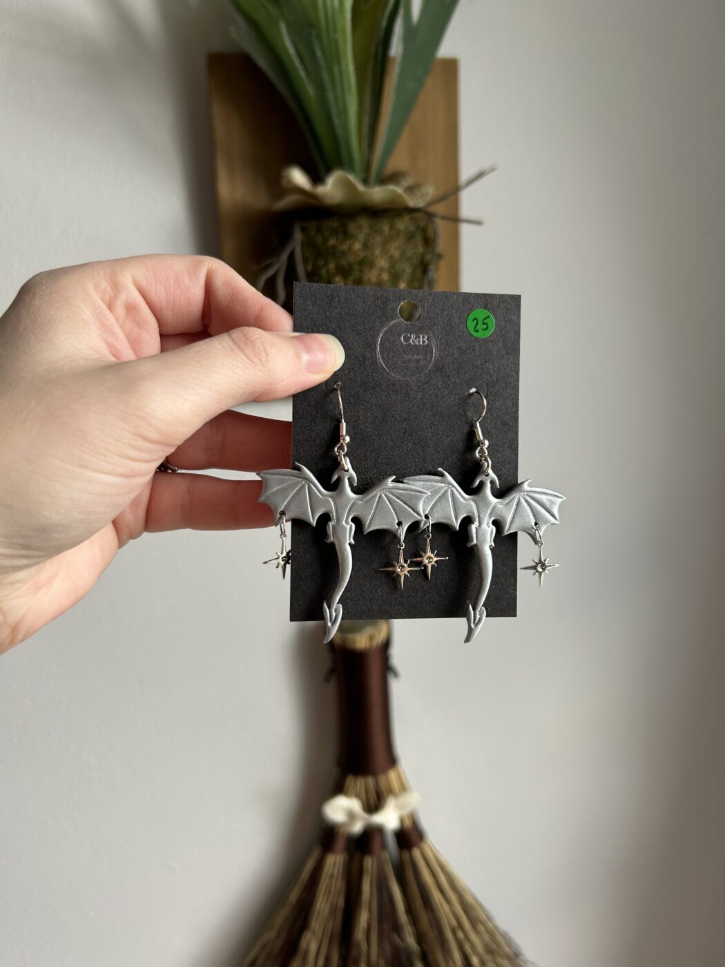 Silver Dragon Earrings
