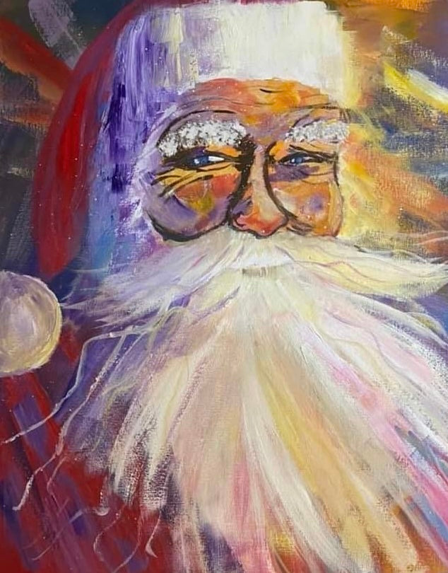 Santa Y Greeting Card