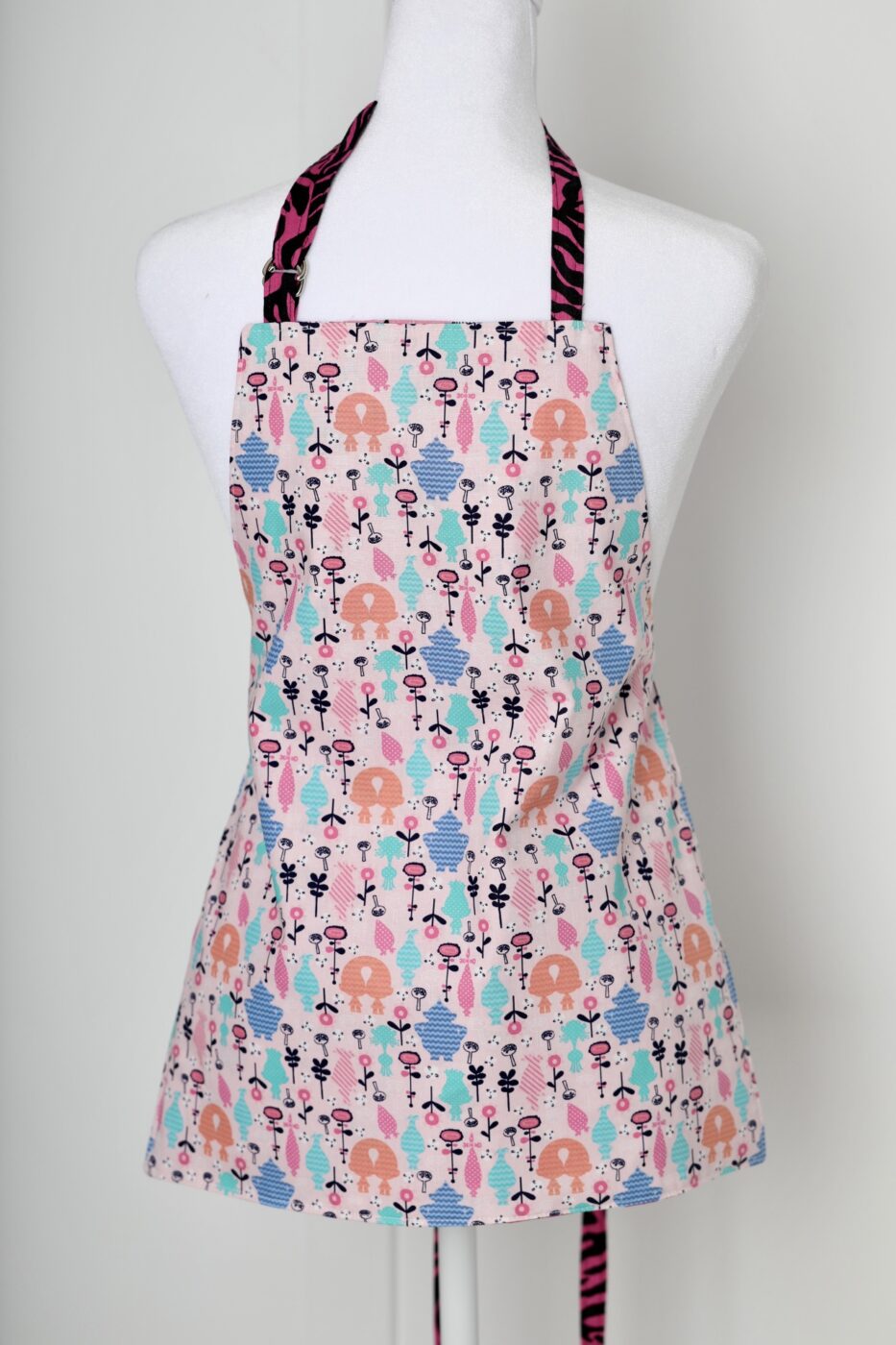 Reversible Child’s Apron – Whimsical Flower Pattern