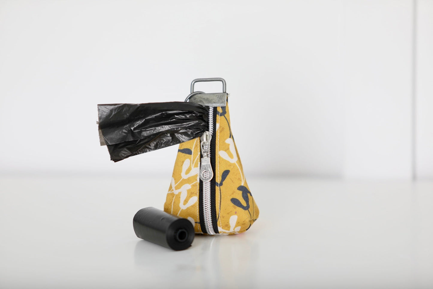 Poop Bag Holder – Keychain (Mustard Pattern Design)