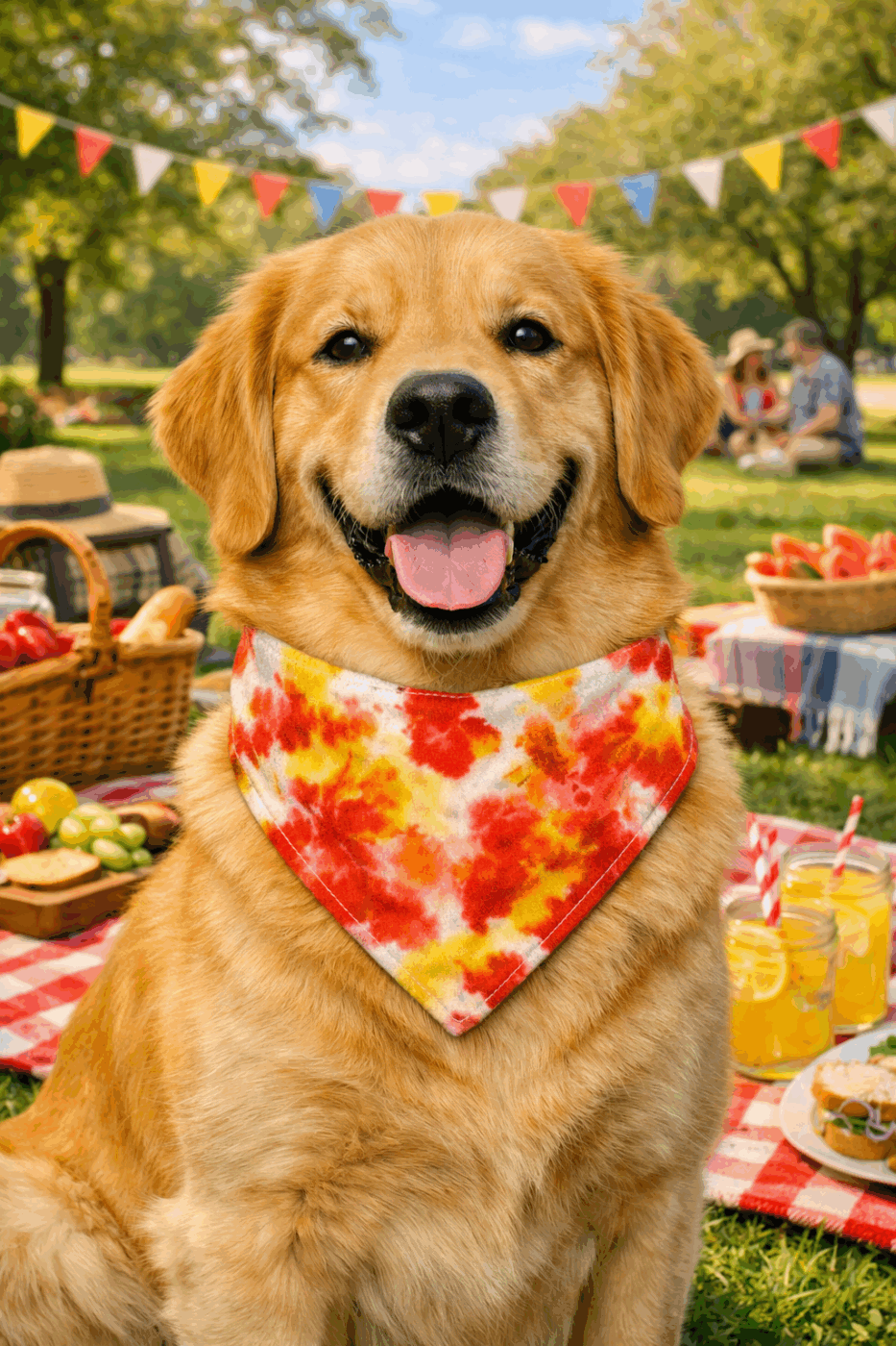 Tie Dye Dog Bandana