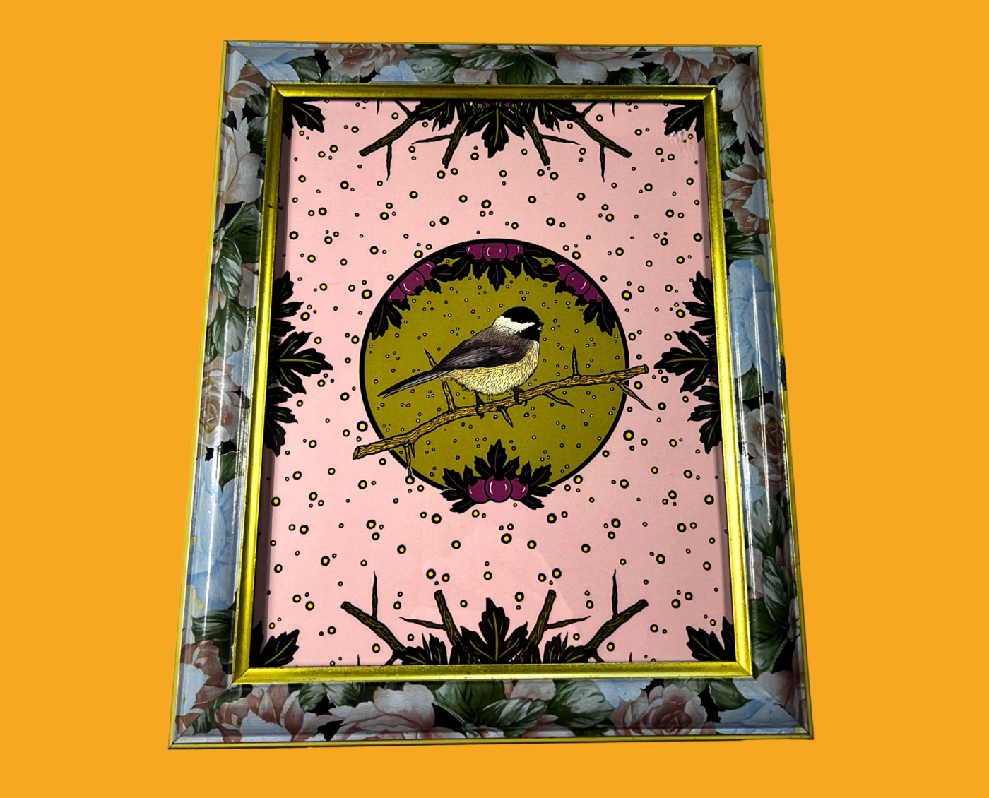 Chickadee – Framed Print (8×10)
