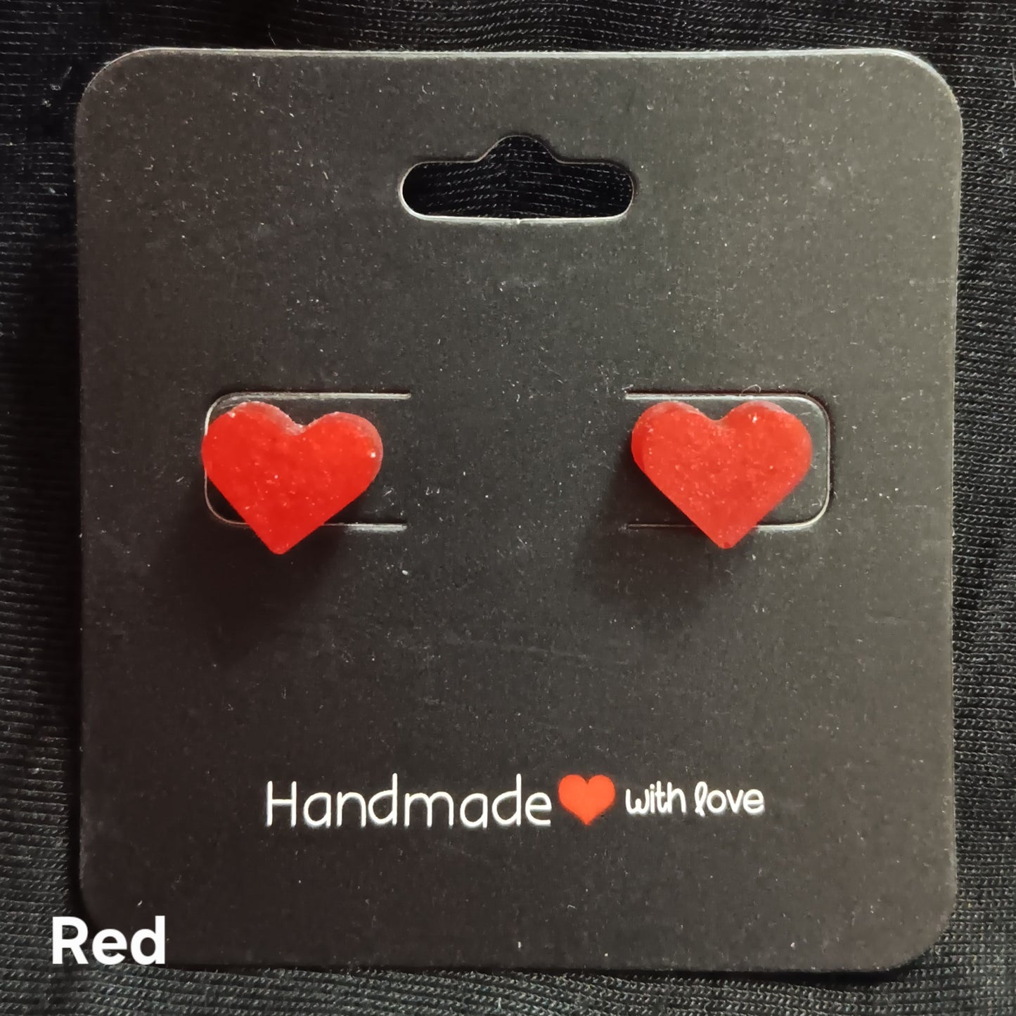 Heart Stud Earrings (variety of colours)