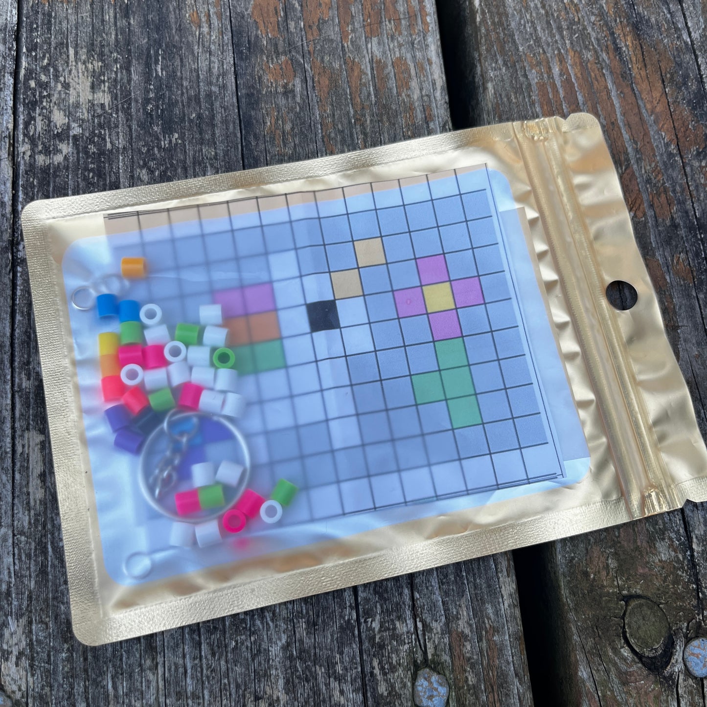 DIY PRIDE Heart Bead Keychain Kit