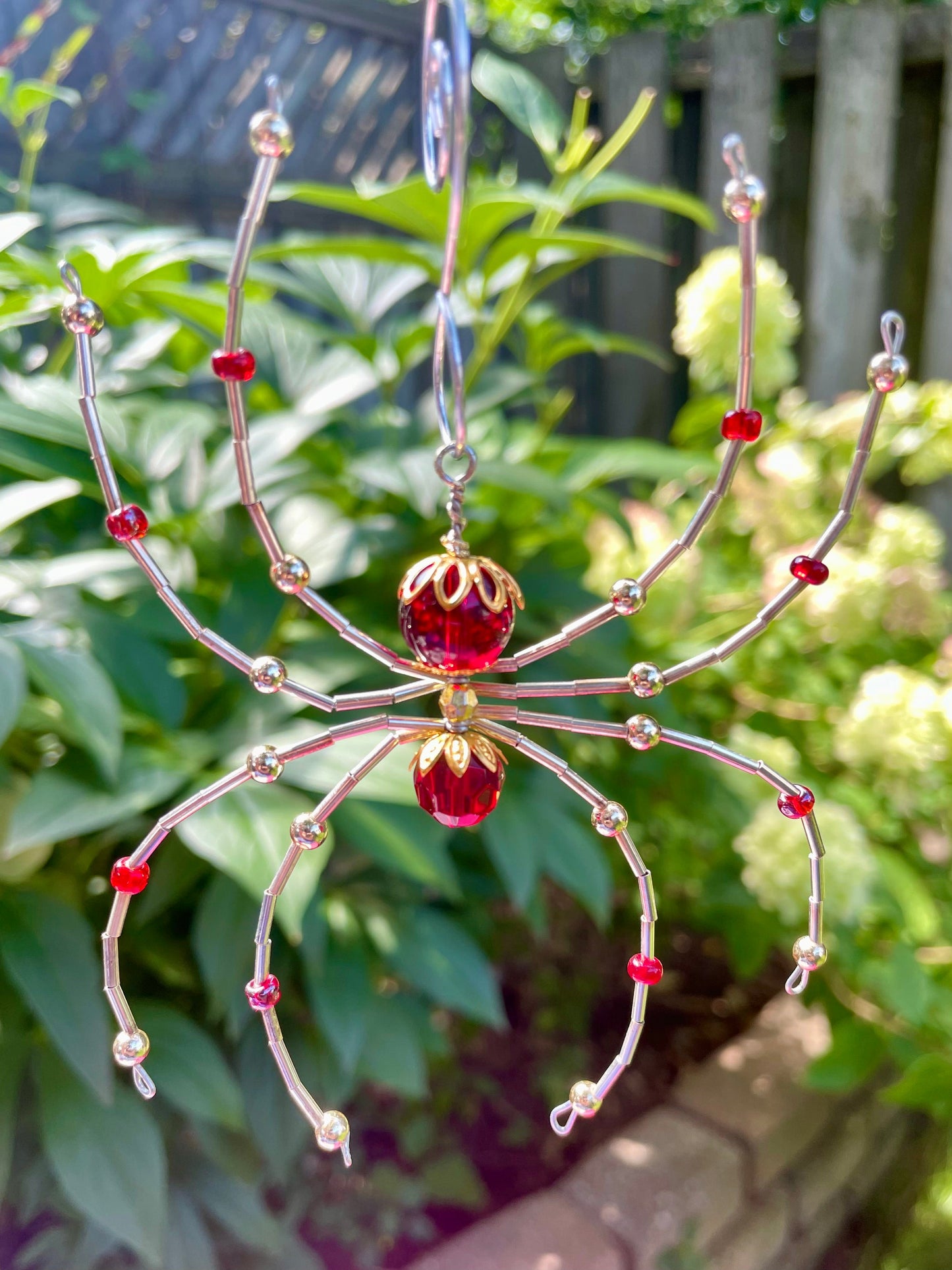 Lucky Spider Decoration - Ruby