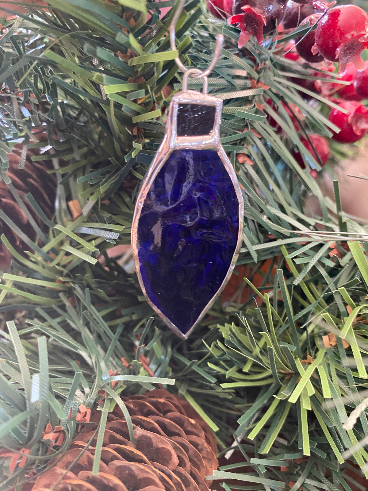 Stained Glass Light Bulb Ornaments - Set of 6