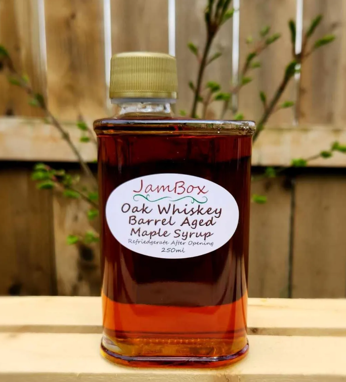 Oak Whiskey Barrel Aged Maple Syrup (250mL)