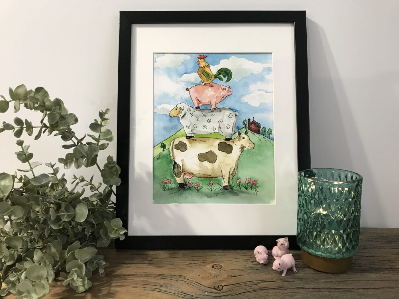 Stacked Farm Animals