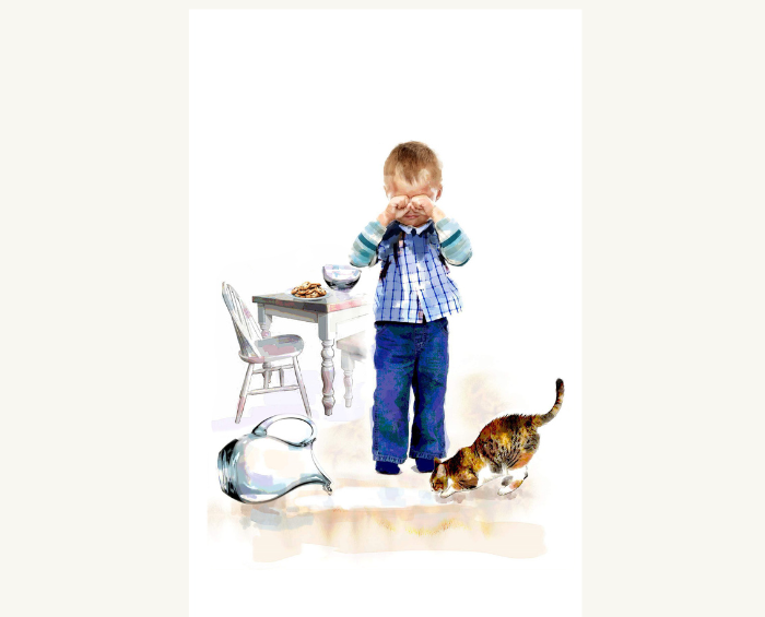 Don’t Cry Over Spilled Milk – Greeting Card