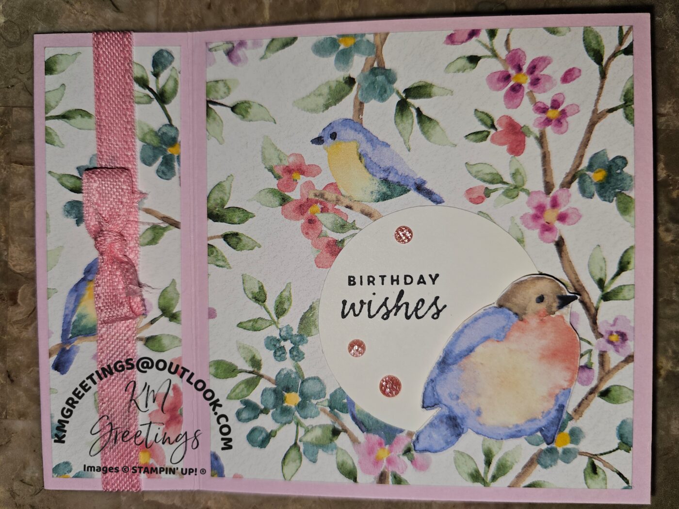 Birthday Wishes (Pink) Greeting Card