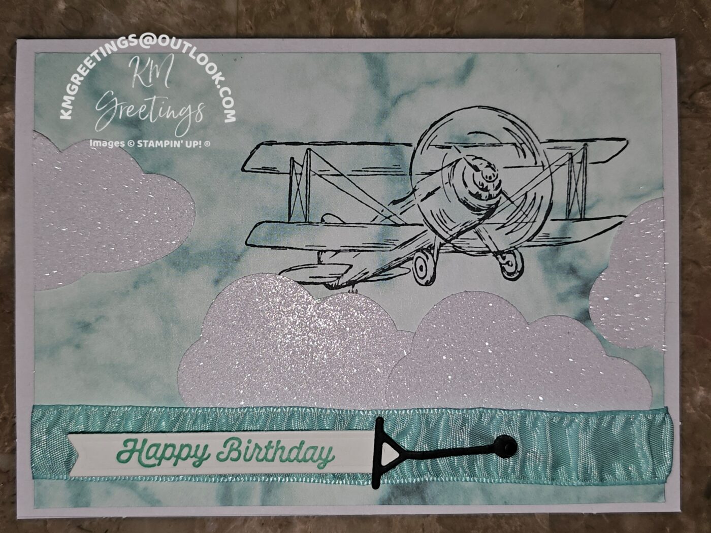 Plane in the Clouds Greeting Card