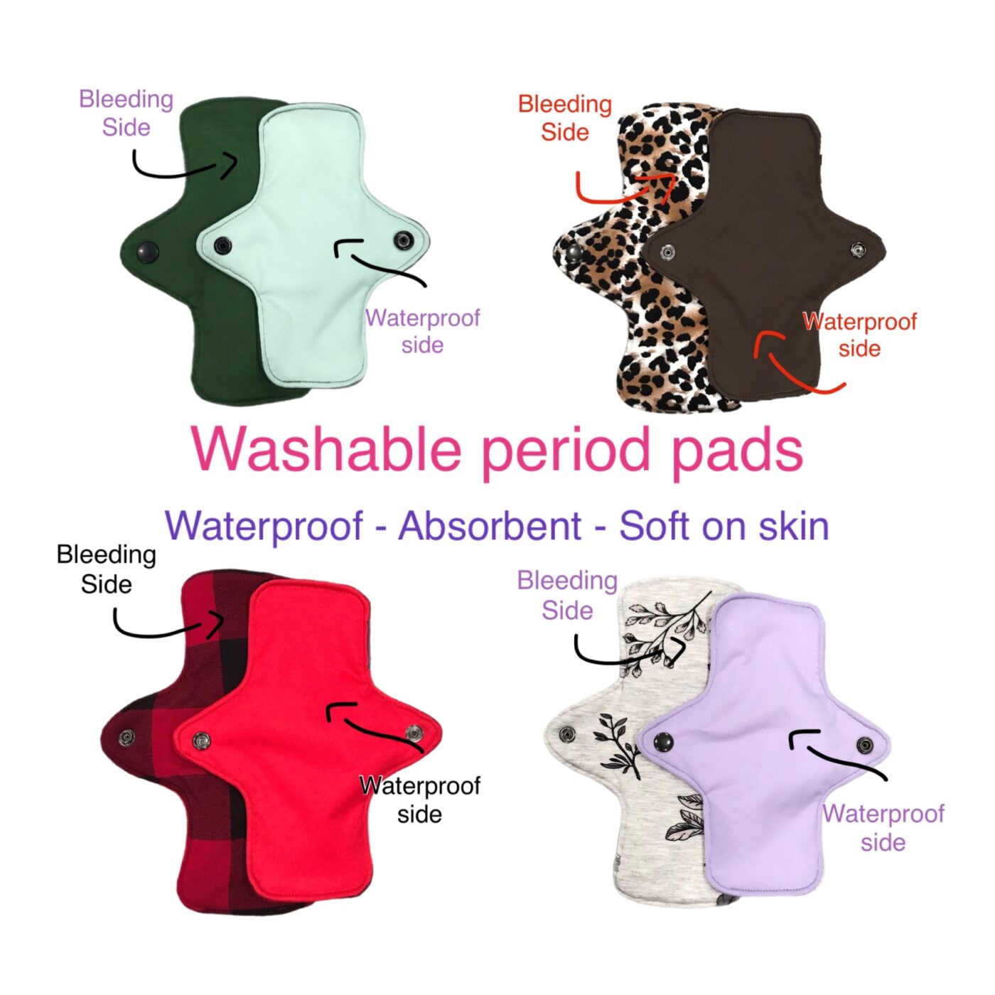 Washable Period Pads