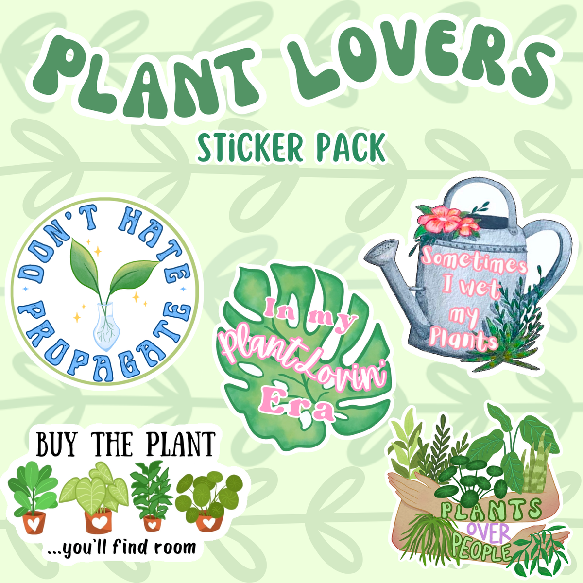 Plant Lovers Sticker Pack