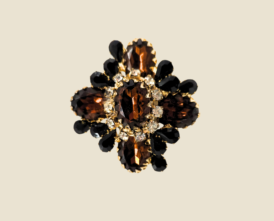 1960's Rhinesone Brooch