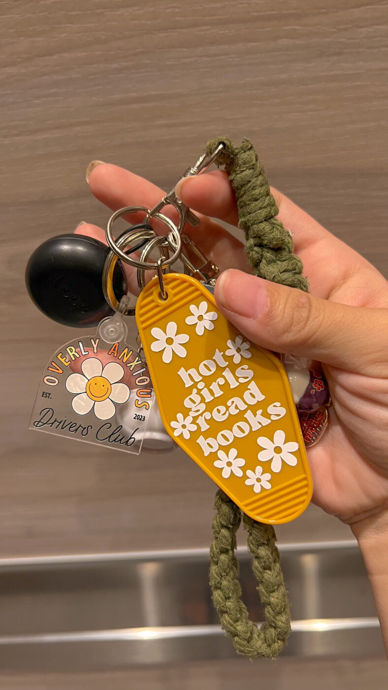 Hot Girls/Guys/People Read Books - Motel Bookish Keychain