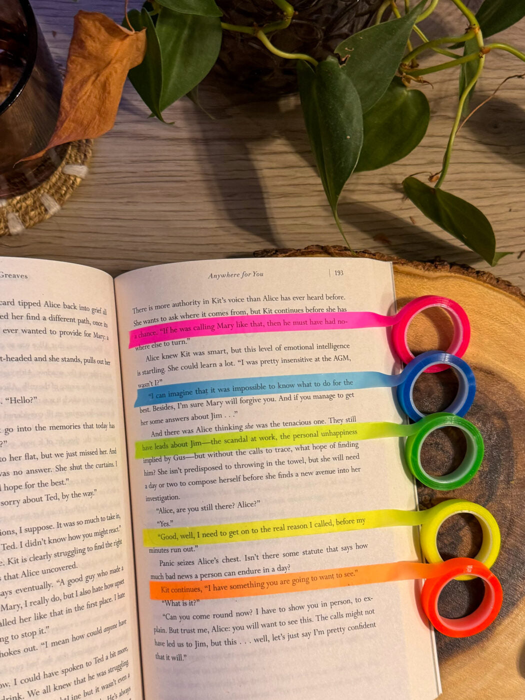 Neon Highlighter Tape 5-Pack