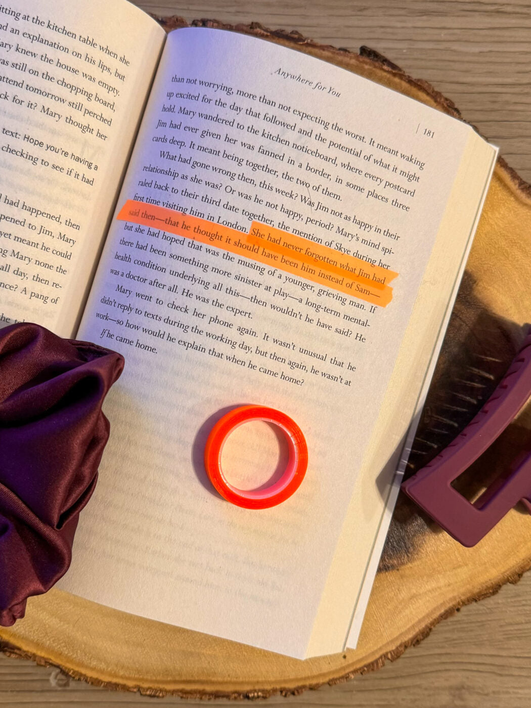 Neon Orange Highlighter Tape