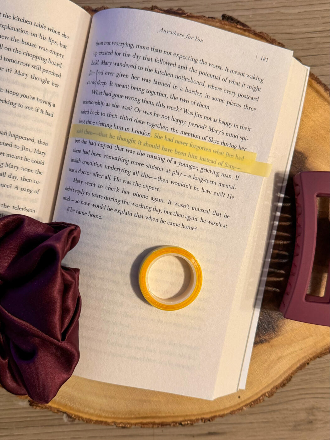 Pastel Yellow Highlighter Tape