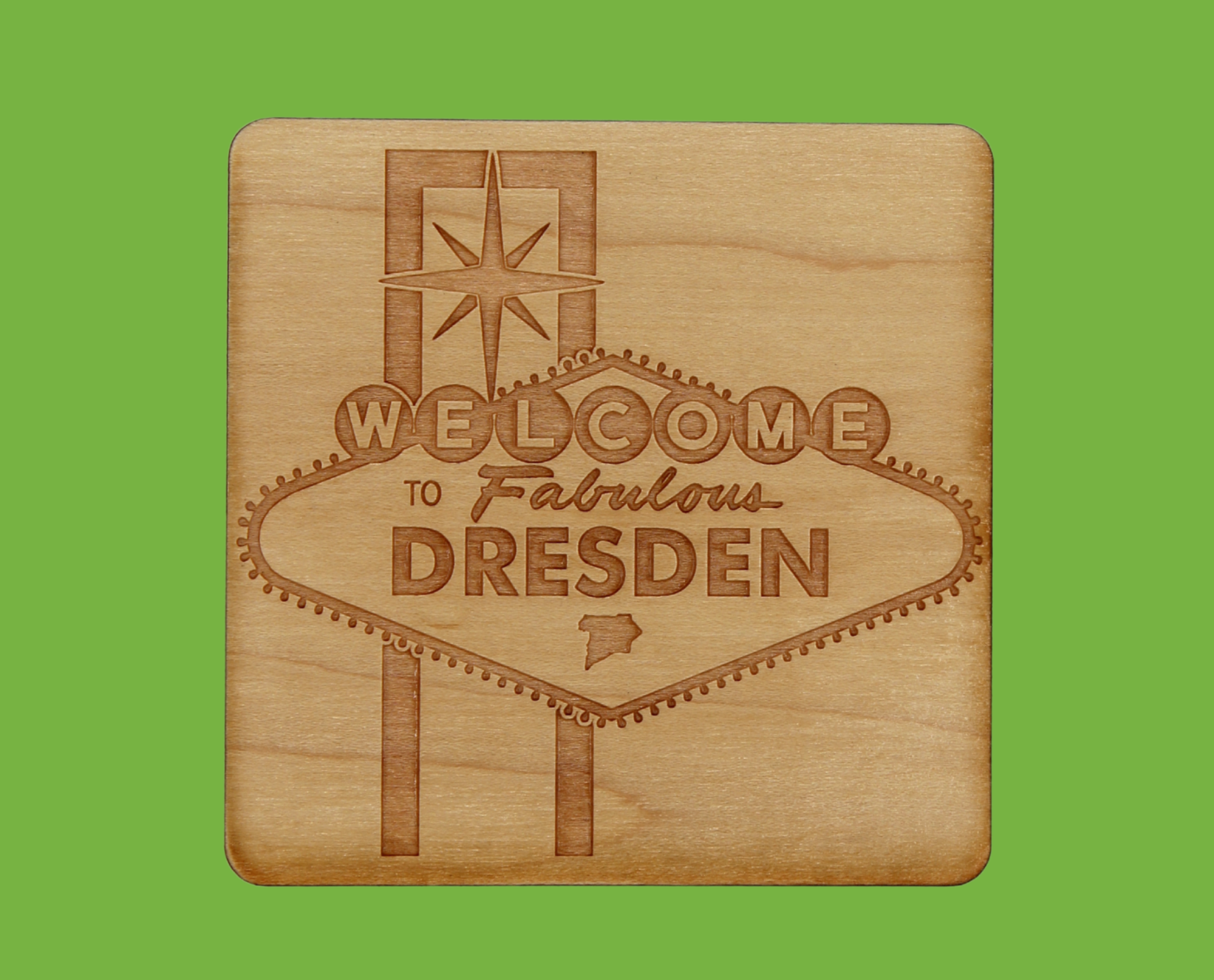 Chatham-Kent Coasters – Choose Your Own Town Names (Vegas Style, Set of 4)