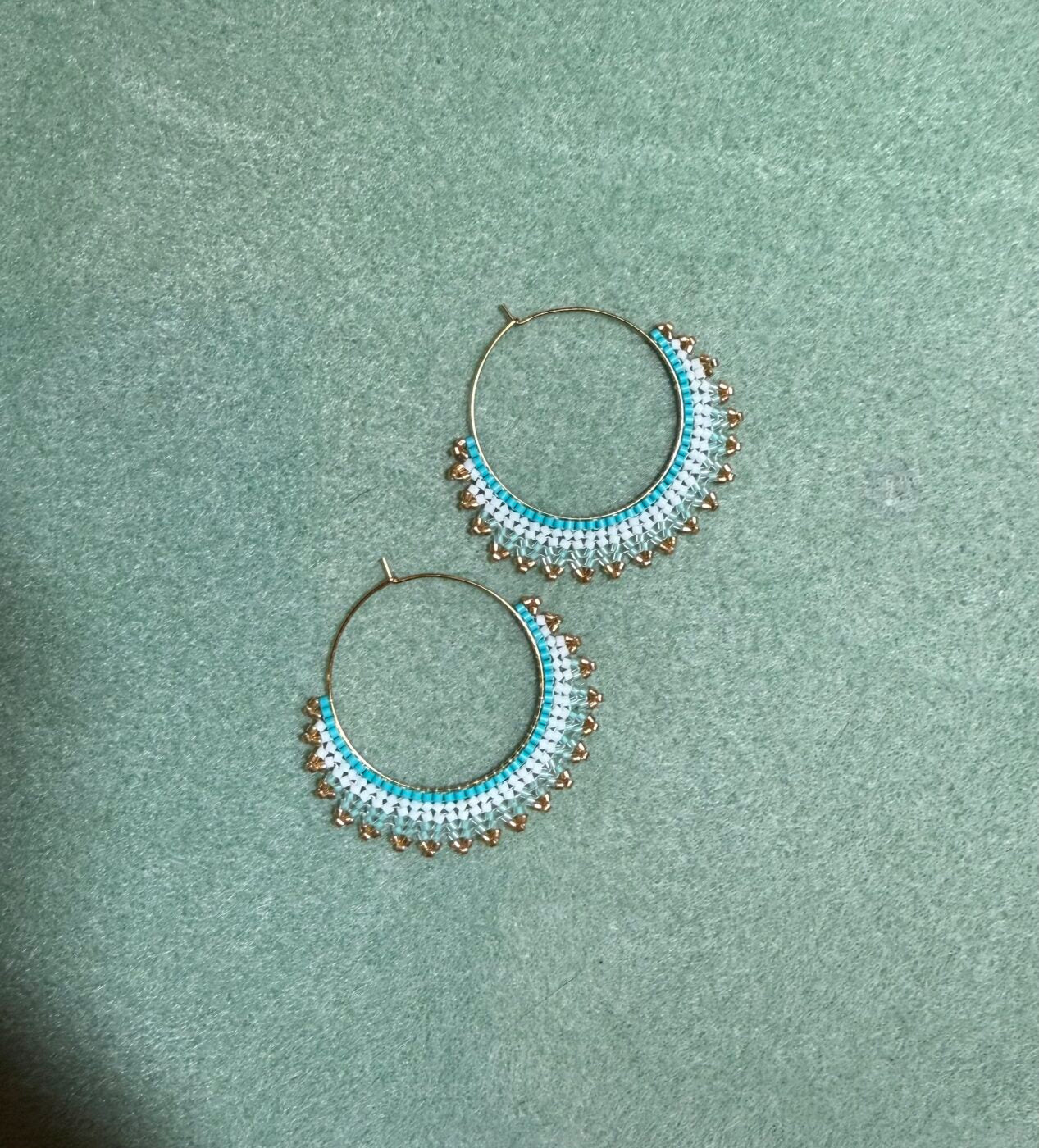 The Caisead Collection Earrings – BLUE & WHITE