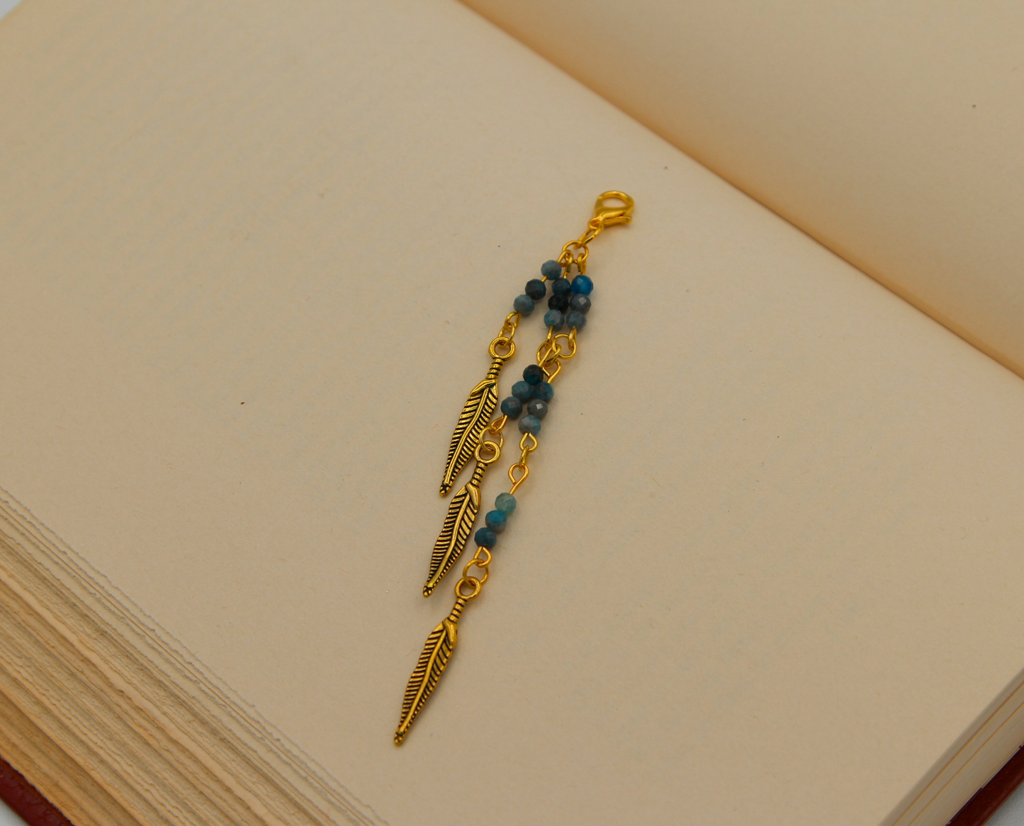 Blue Feathers Book Bling Charm Bundle