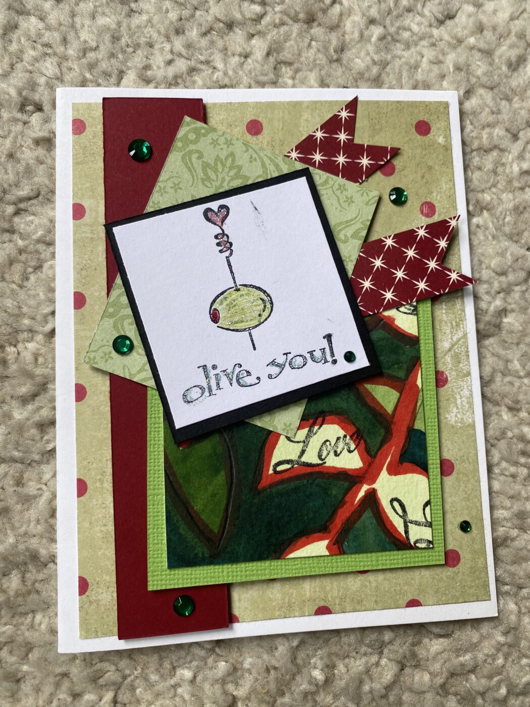 Olive You Greeting Card