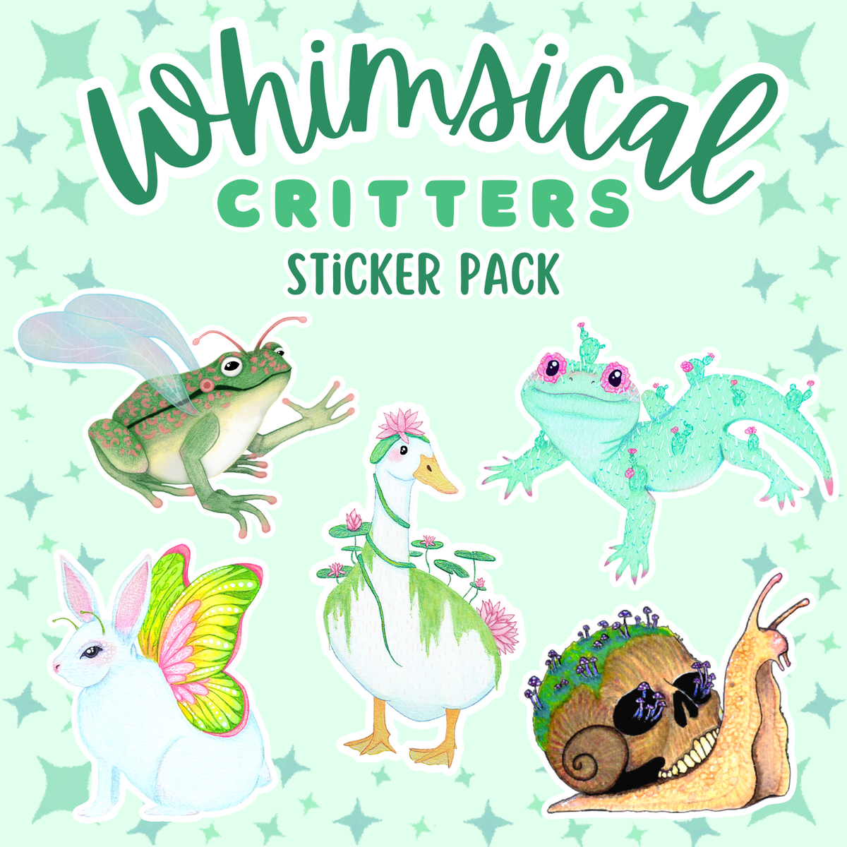 Whimsical Critters Sticker Pack