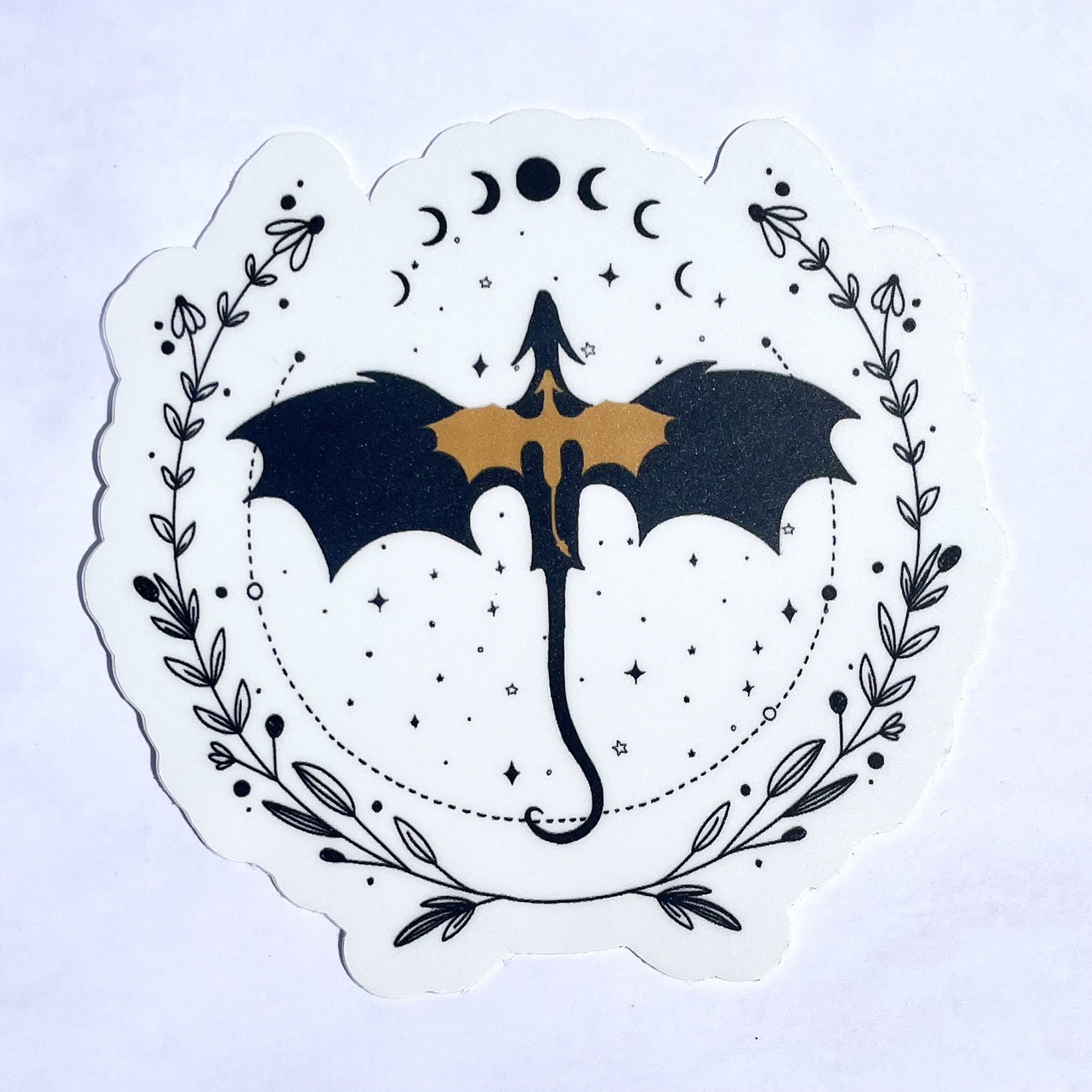 Fourth Wing Tairn and Andarna Vinyl Sticker LUVLOCAL(02)