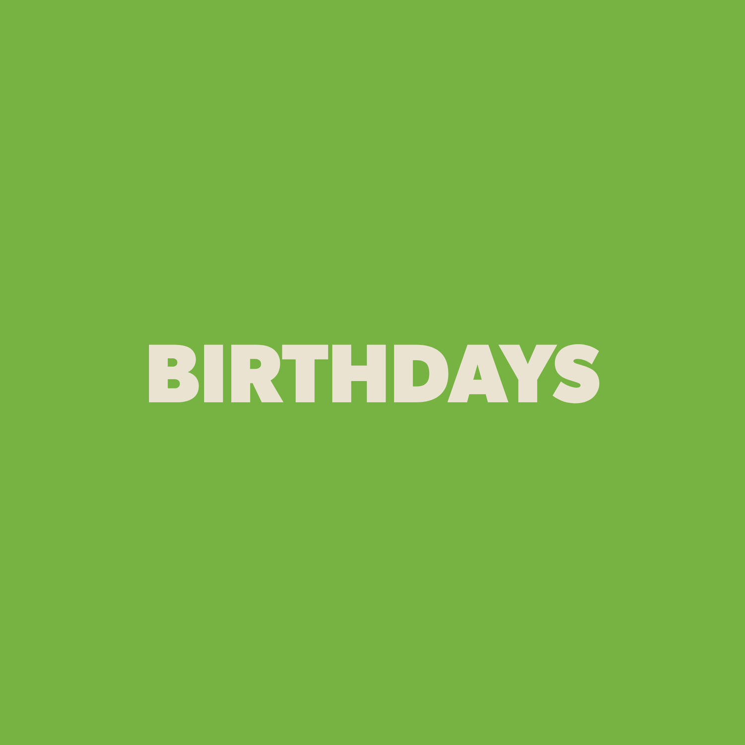 Birthdays
