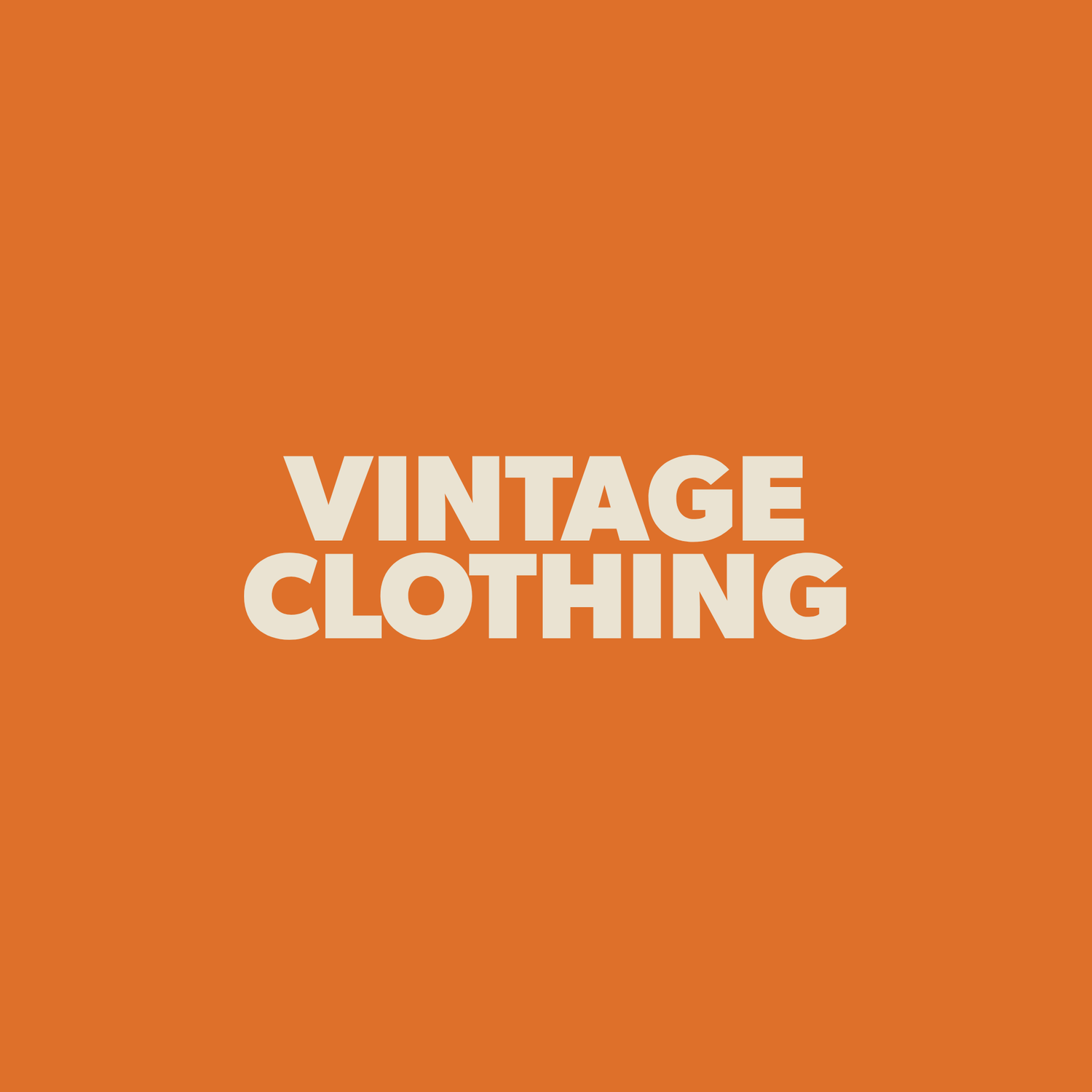 Vintage Clothing