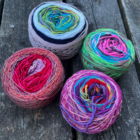 Frankenskeins (50g wool-blend fingering weight)