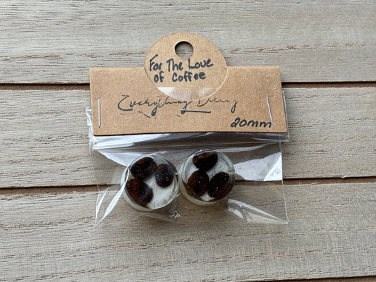For The Love of Coffee Ear Plugs (stretched ears)