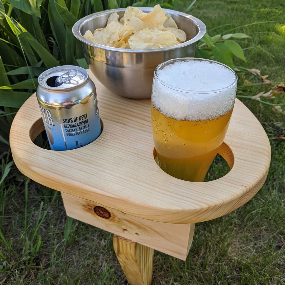 Personal Garden Spike Beer Table