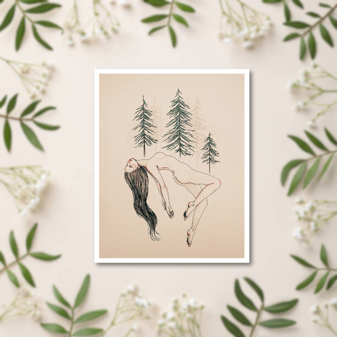 Beneath The Pines Art Print
