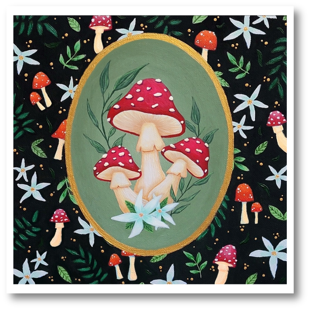 Mushrooms Art Print