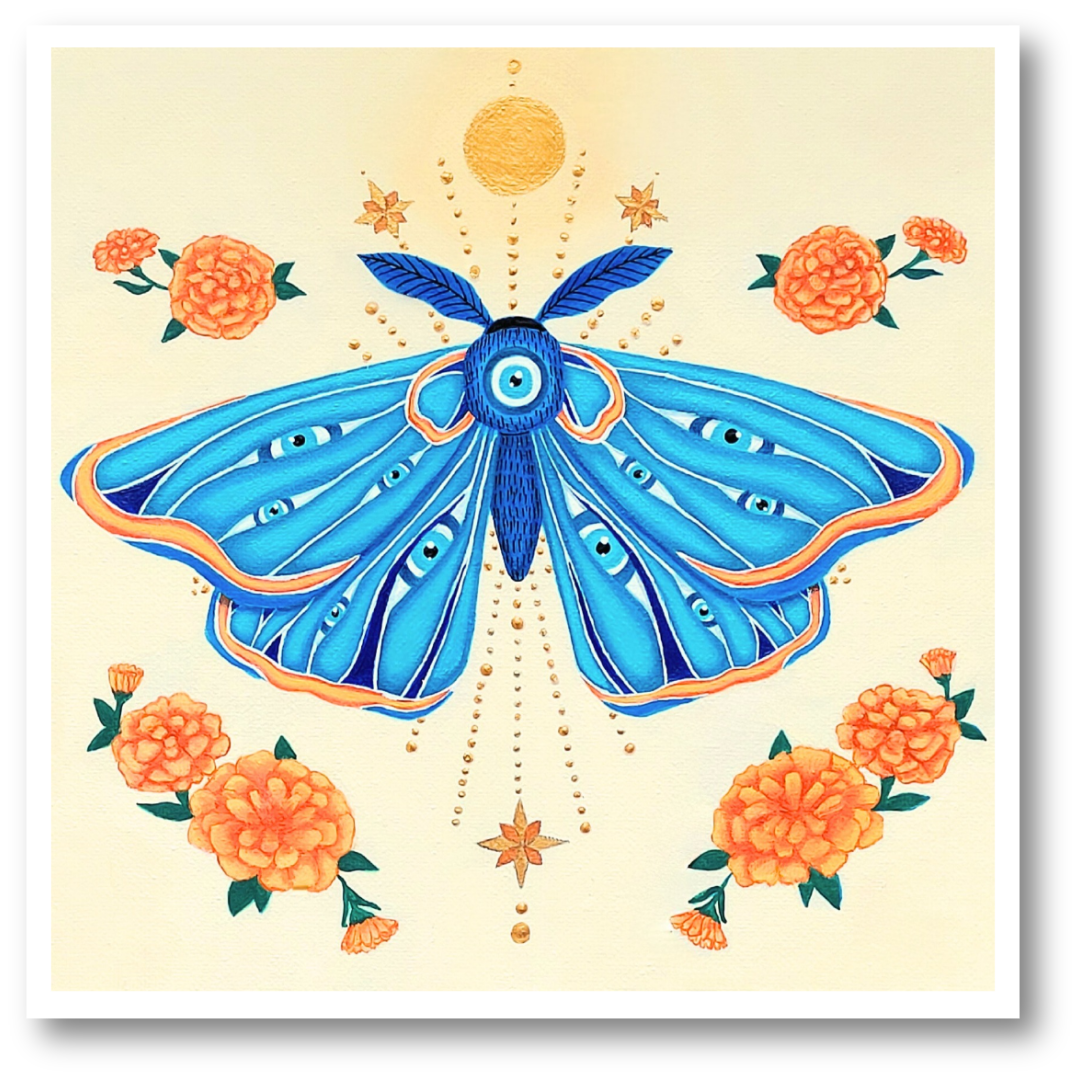 The Moth Collection | Set of 4 Art Prints