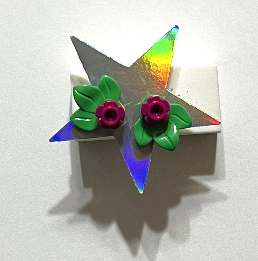 Lego Flower & Foilage Stud Earrings