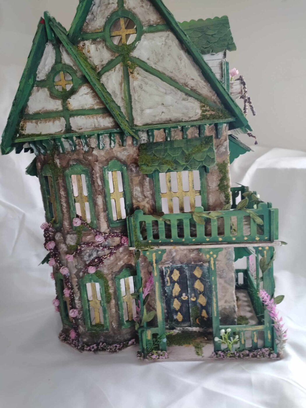Green Gabled House – Miniature Scene