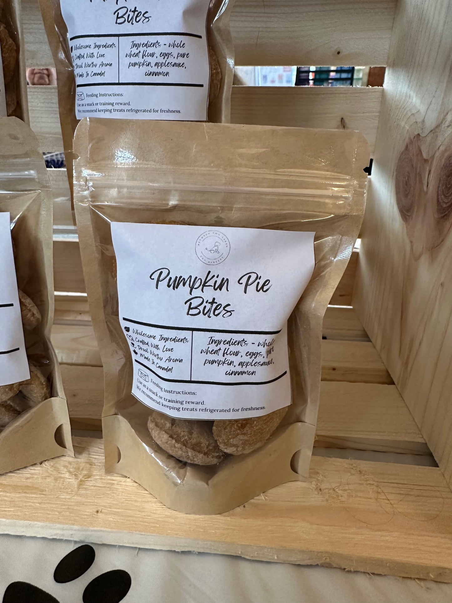 Pumpkin Pie Bites- Baked Dog Treats