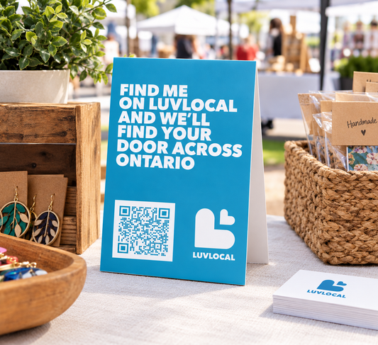 Vendor Table Tent Card for Markets