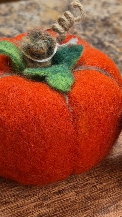 Needle Felted Pumpkin Workshop