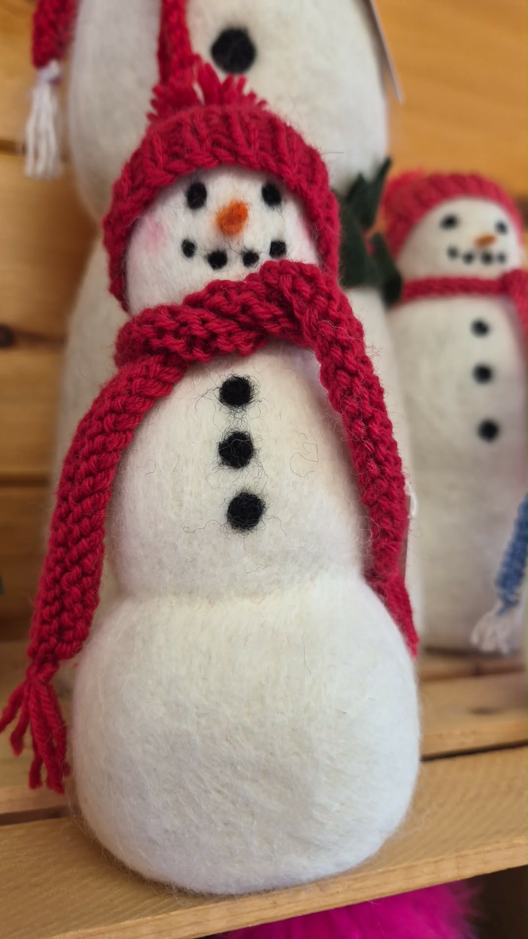 Needle Felted Snowman