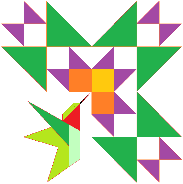 Barn Quilt Kit - Hummingbird