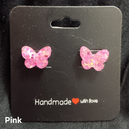 Butterfly Stud Earrings (variety of colours)